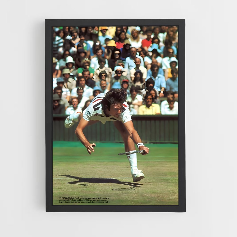 Poster Jimmy connors – affiche Tennis (vue 2)